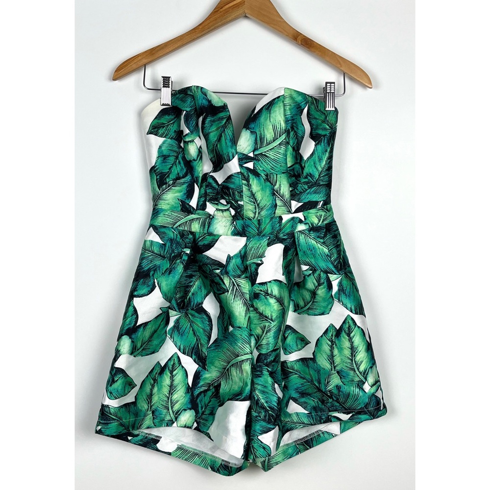 Henri Girl Palm Leaf Women’s Romper